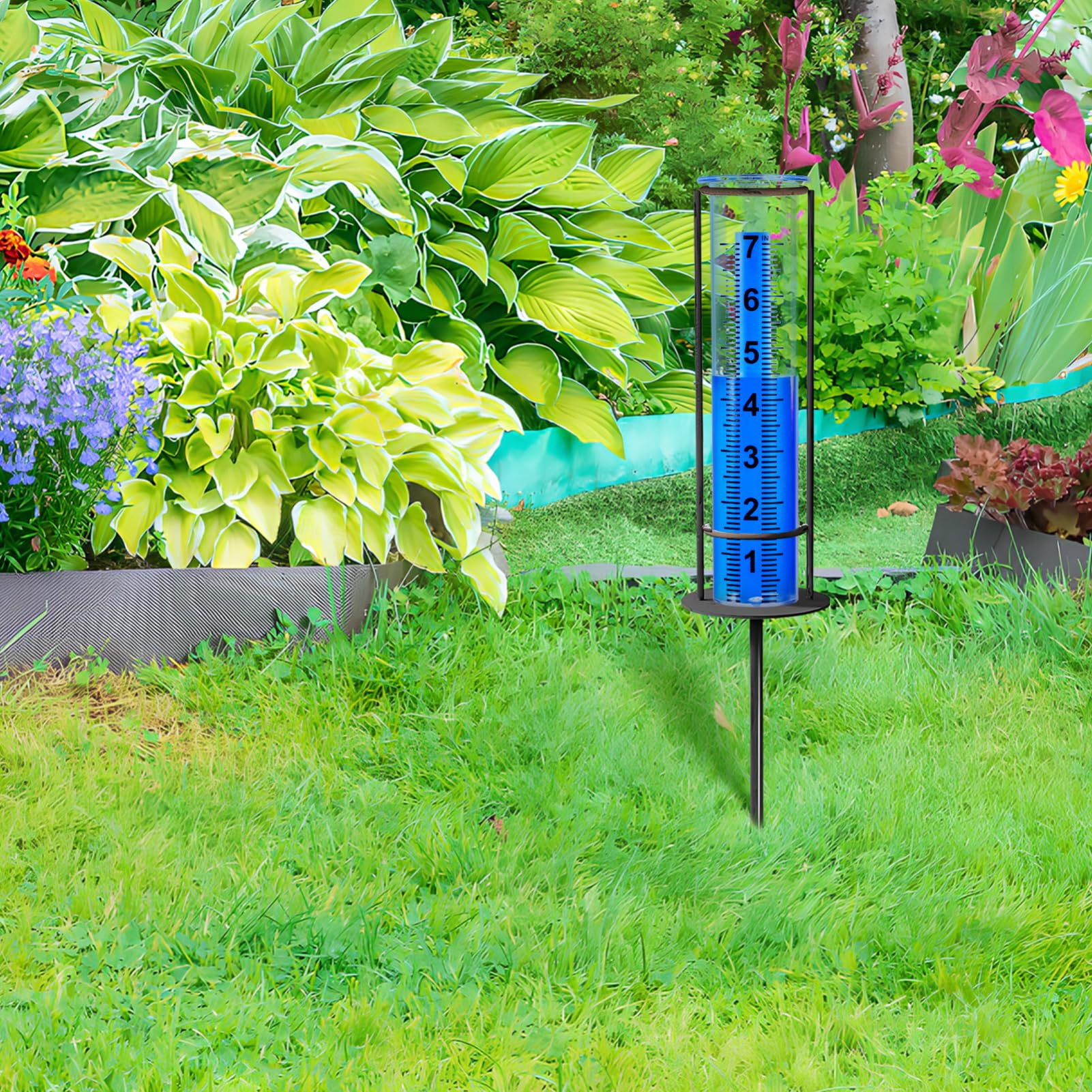 UKCOCO 2 Pcs Rain Gauge Replacement Tubes Outdoor Rain Gauge Tube for Lawn Garden Patio Precise Measurement