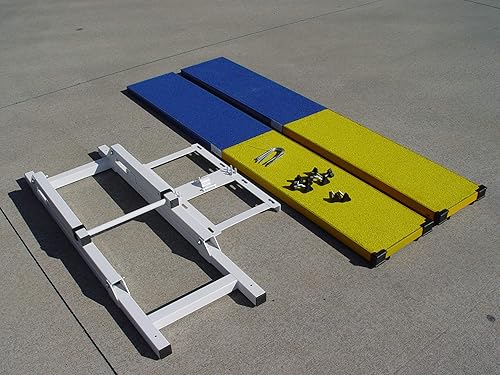 Miniatura 2 de 9' perro Agility Teeter (sierra transparente), aluminio con superficie de goma