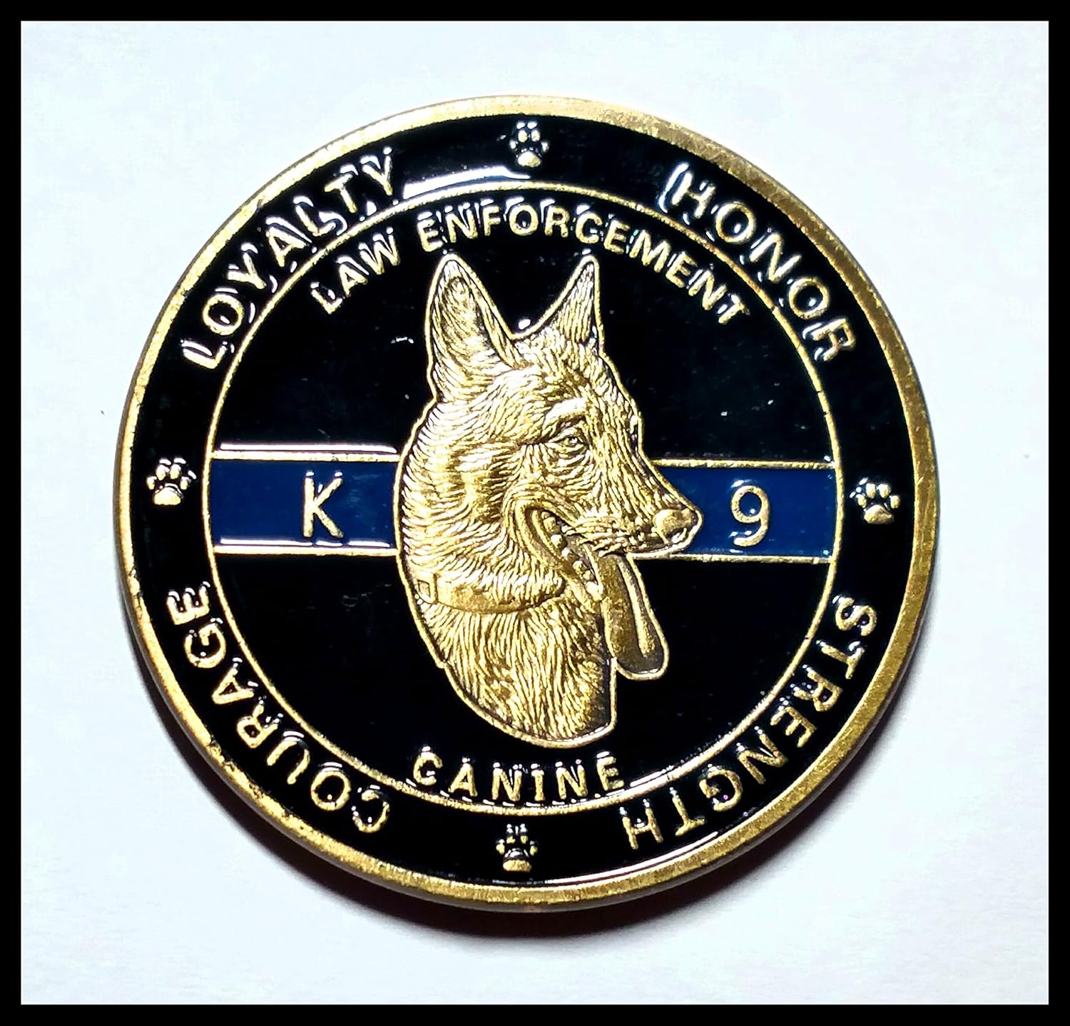 K-9 Canine Police Department Law Enforcement #2 Challenge Honor Coin