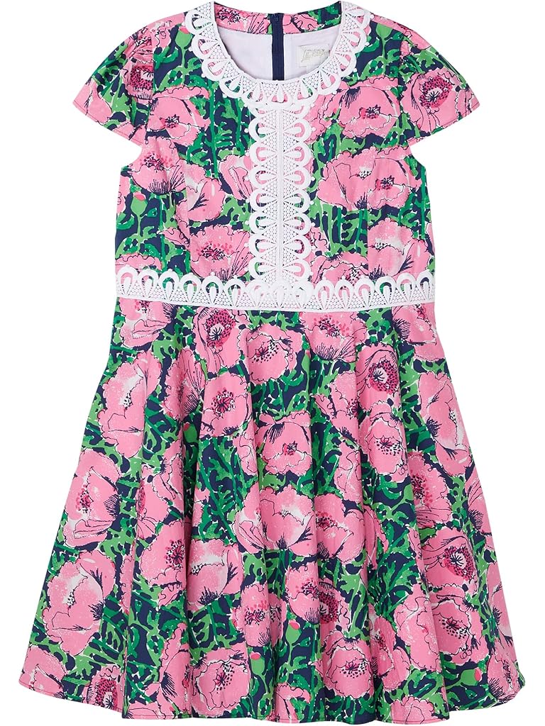 Multi Lilly Pulitzer Idala Short Sleeved Dress (Toddler/Little Kid/Big Kid)