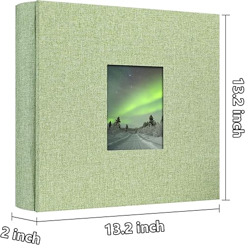 Vista 67 de Álbum de fotos de 4 x 6 pulgadas, 100 bolsillos, álbumes de fotos con cubierta de lino, álbumes de fotos para familia, boda, bebé, libro de fotos