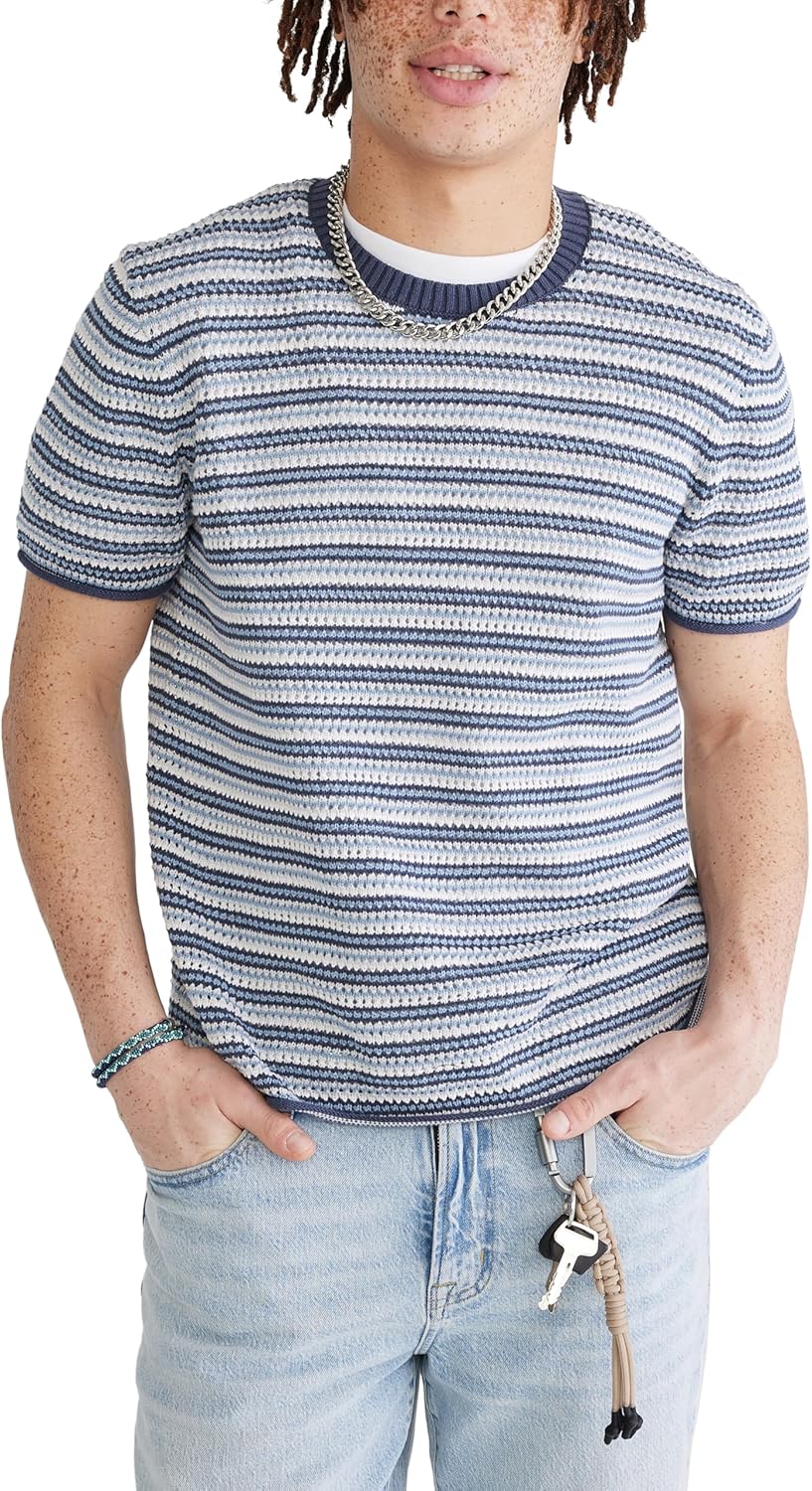 Aeropostale Men's Horizontal Stripes Crew Neck T-Shirt - Image 2