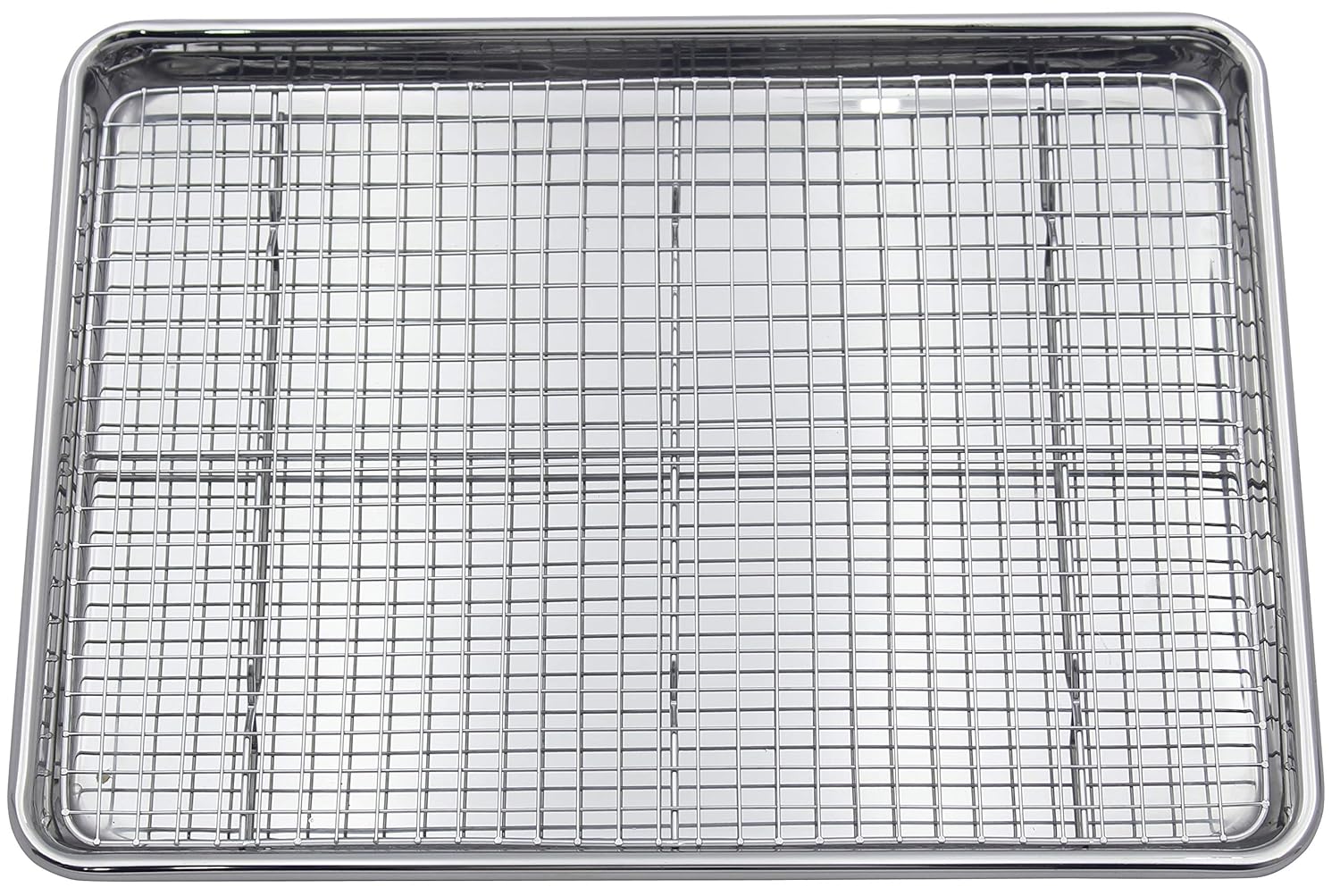 Buy Checkered Chef Stainless Steel Baking Sheet with Rack Heavy Duty