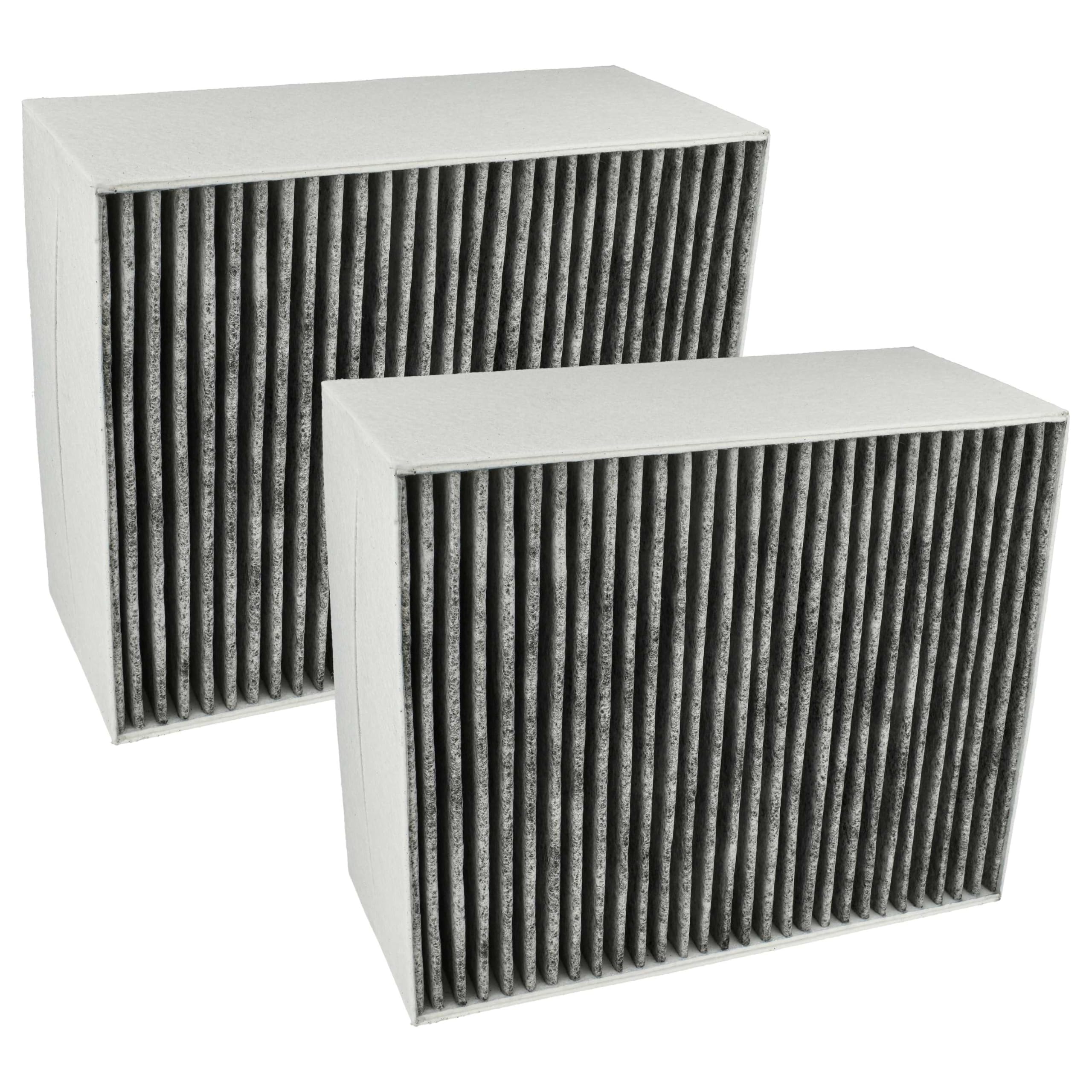 vhbw 2x filtro a carboni attivi sostituisce Siemens LZ56600, LZ56200 per cappe aspiranti - 22,7 x 18,9 x 10 cm
