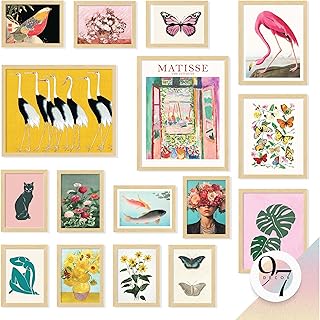 97 Decor LARGE11x14 Eclectic Wall Art Prints - Large Maximalist Wall Decor, Colorful Home Decor Funky Prints For Wall Decor Aesthetic, Trendy Gallery Wall Pictures Artsy Room Decor For Bedroom (Unframed)