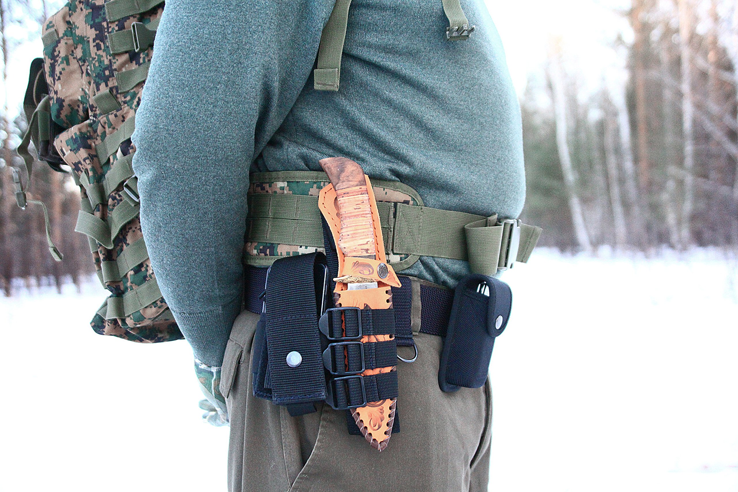 MOLLE Knife Sheath Adapter Holder/Attaching Knife to M.O.L.L.E. bing