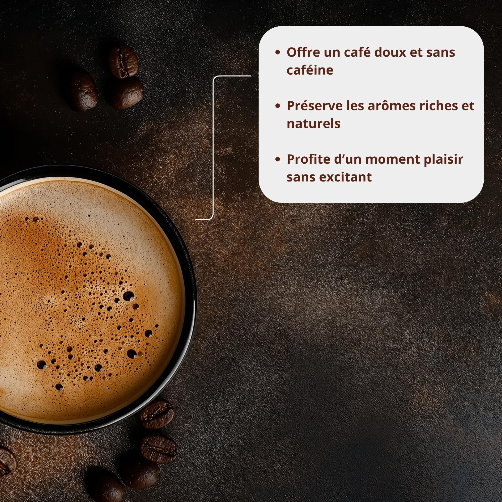 Café en grains décaféiné sans solvant - 1 kg origine Honduras - Intensité 7-100% arabica bio - Torréfié artisanalement en France