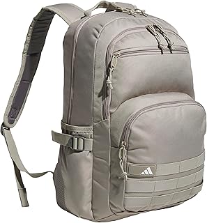 adidas Interval Backpack with laptop sleeve, lightweight durable book bag for women and men