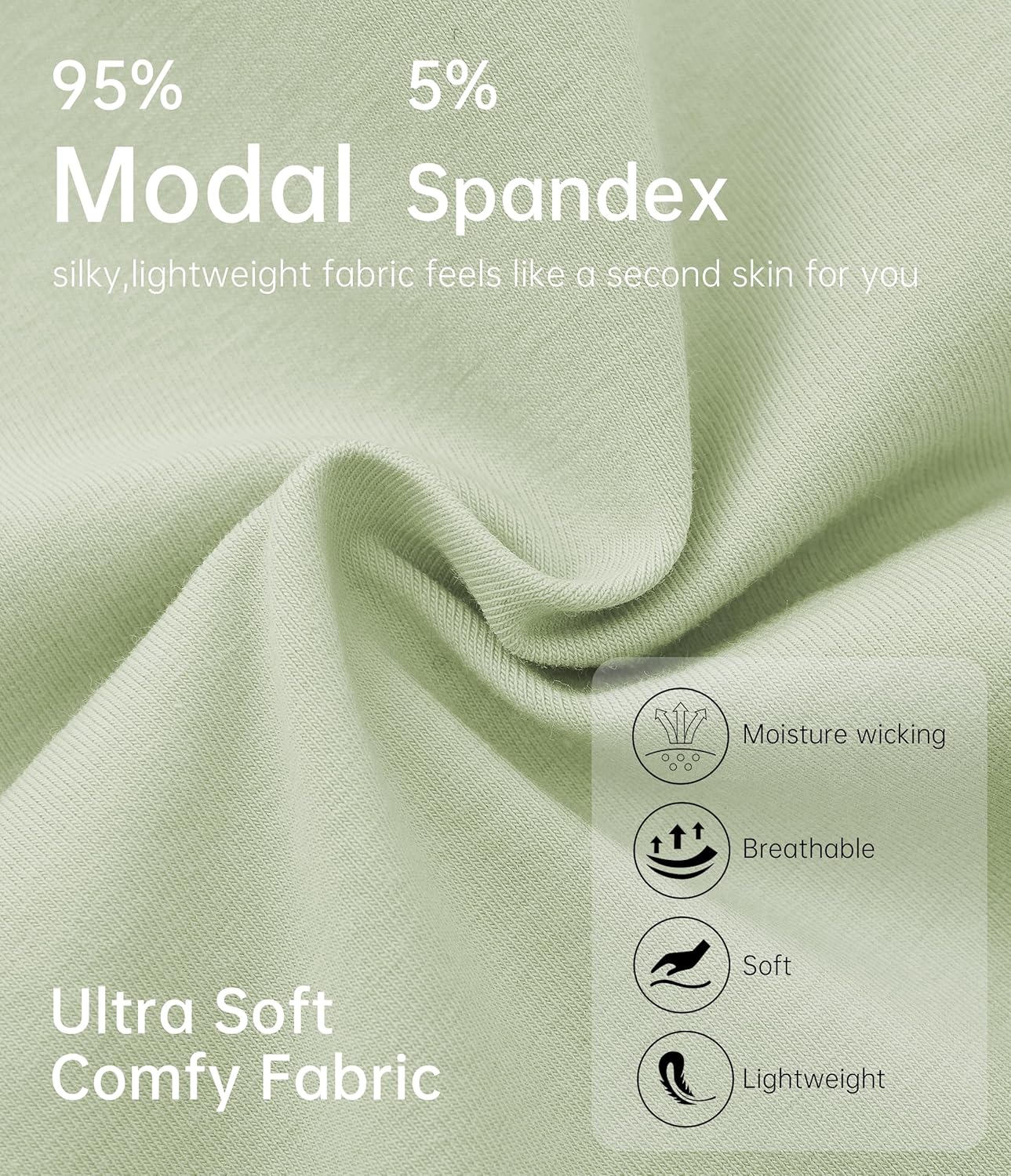 ANLIQI Women's Modal Underwear Soft Hipster Panties for Women Pack Breathable & Moisture Wicking Underwear Ladies Underpants - Image 3