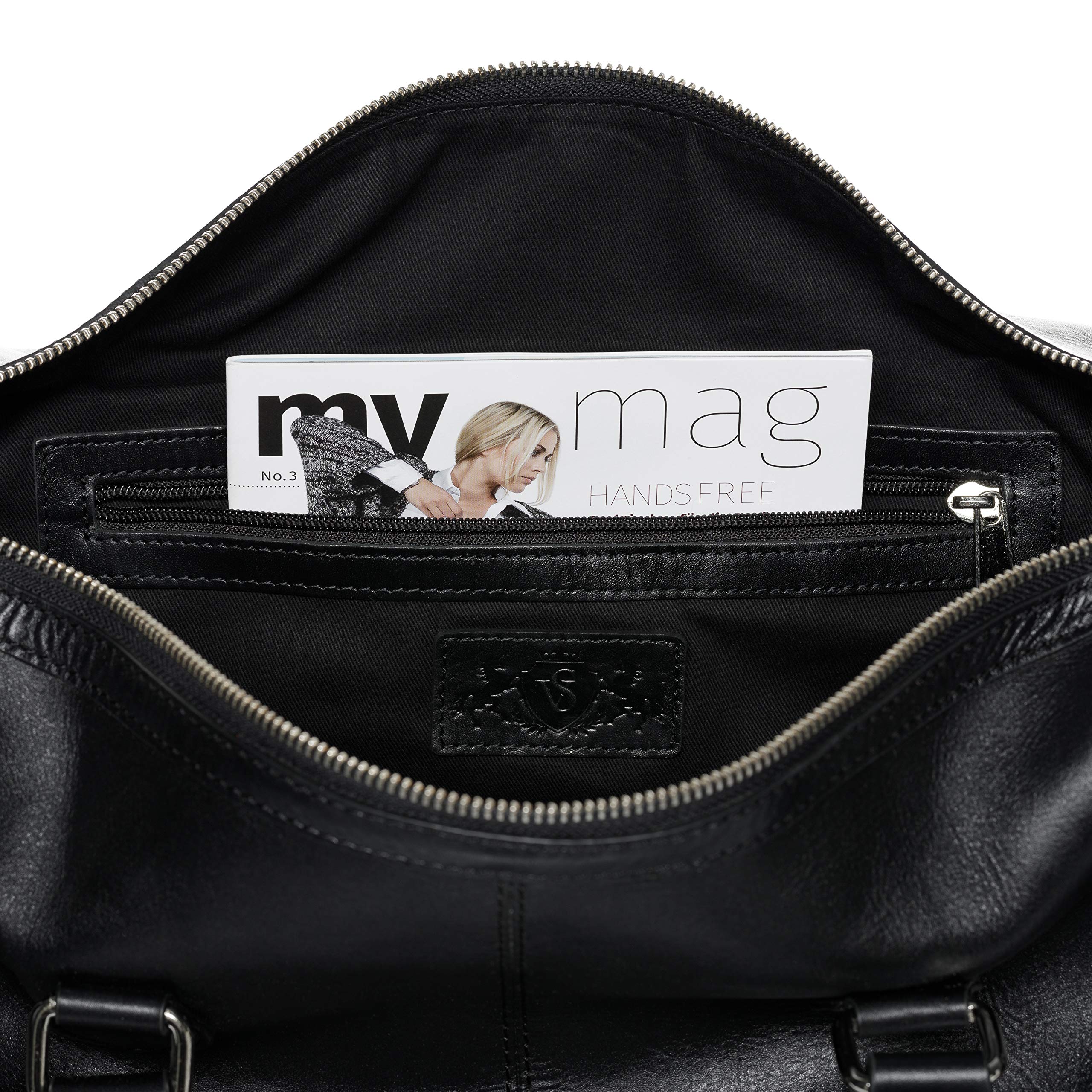 SID & VAIN Bolso de viaje grande cuero I Bolso de deporte fin de semana con funda extraíble para el portátil I Maletín viaje Weekender, Equipaje de mano cabina SEATTLE hecho a mano