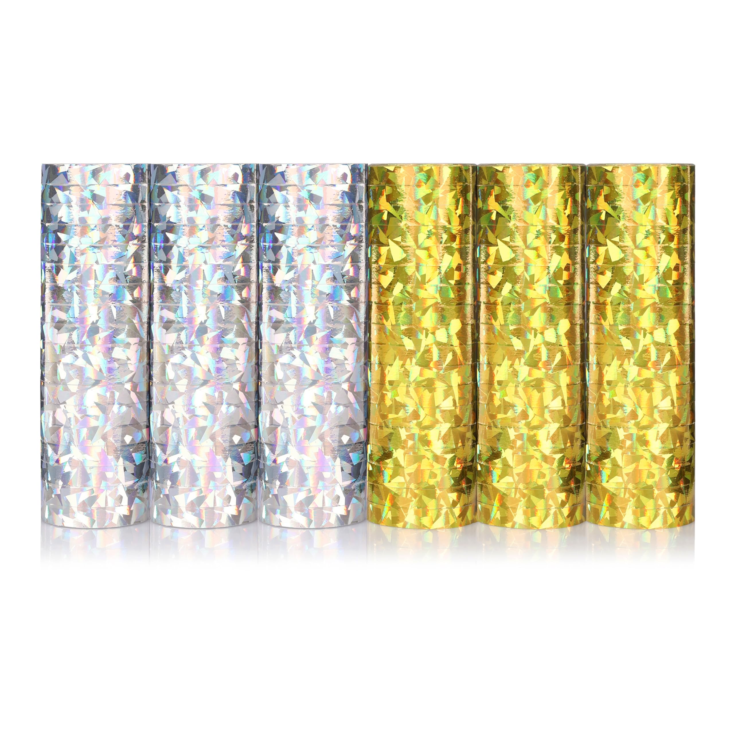 2 Rouleaux De 18 Serpentins Métallisés – Rose Gold, Argent Ou Or, Pour Fêtes Et Anniversaires