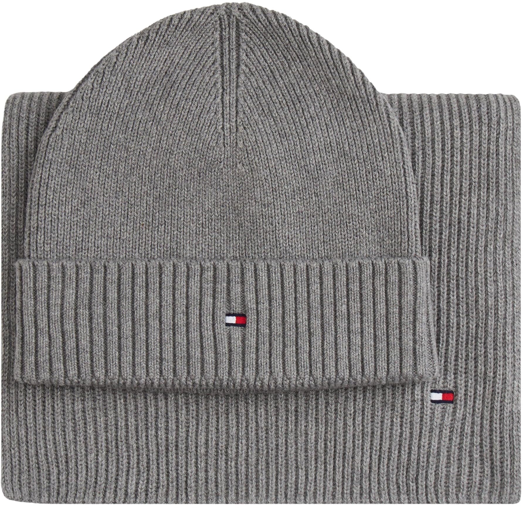 Tommy Hilfiger Herren Geschenkverpackung Th Flag Beanie & Scarf Gp Am0am13807