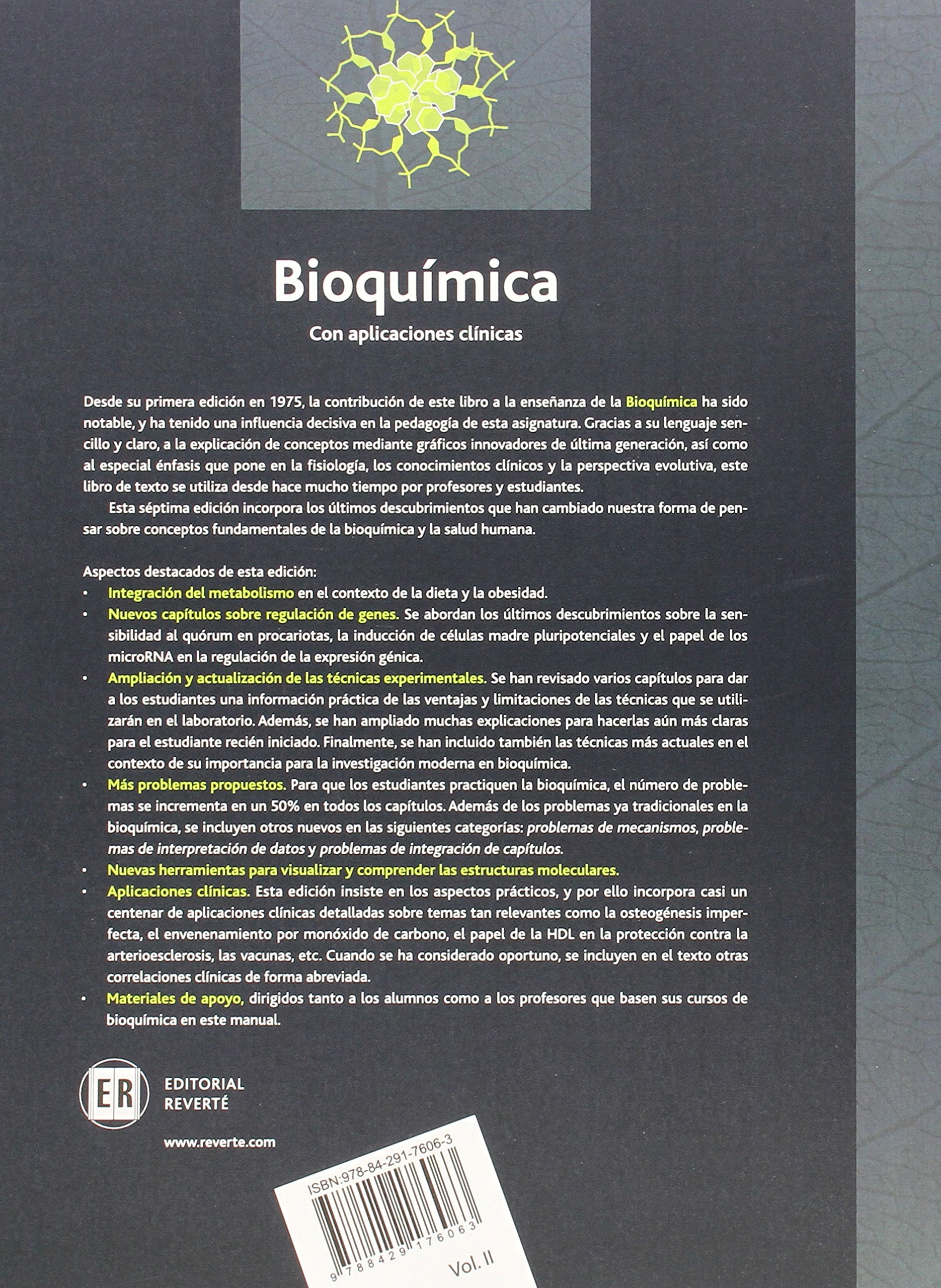 Bioquímica Vol. 2: Con Aplicaciones Clínicas (Vol. 2)
