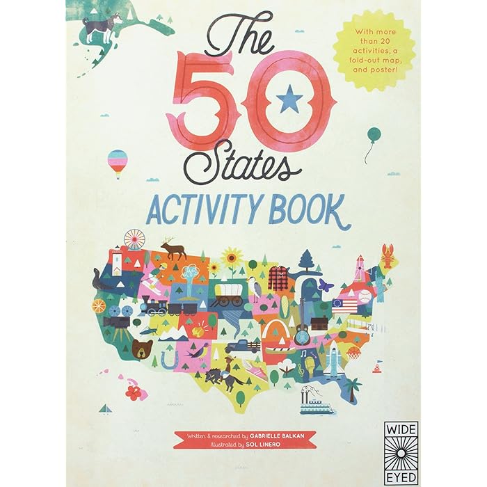 Buy The 50 States Activity Book Custom Maps of the 50 States of the