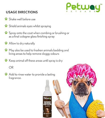 Miniatura 5 de Petcare Colonia de coco para perro, espray natural de colonia para perros con coco, desodorante en aerosol para perros, eliminador de olores de