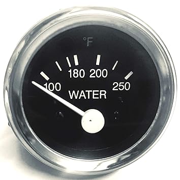 Electrical Water temperature Gauge in Black Face 2
