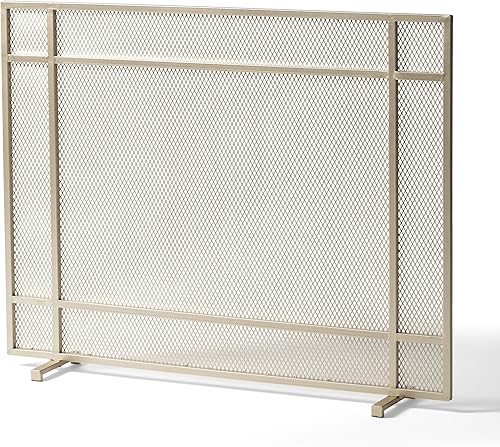 Miniatura 7 de Christopher Knight Home Markus Modern - Pantalla de hierro de un solo panel, acabado dorado