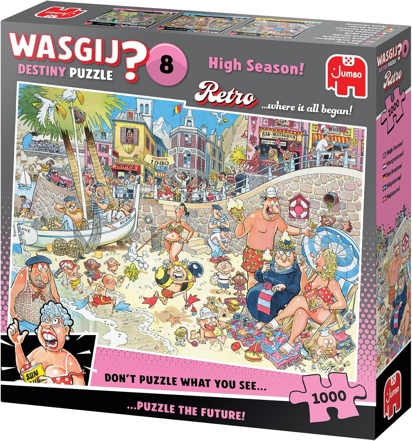 Wasgij Retro Destiny 8 Jigsaw Puzzle 1000 Pieces High Season