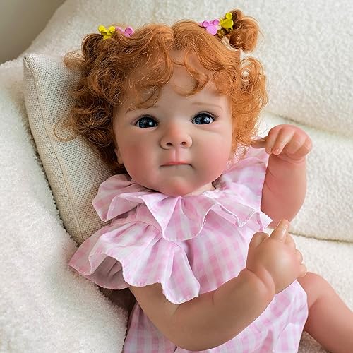 Miniatura 6 de Anano Reborn Baby Dolls Girl Bettie - Muñeca de vinilo de silicona de cuerpo completo de 18 pulgadas, a prueba de agua, anatómicamente correcta,