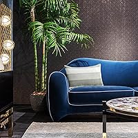 Vista 91 de AmHoo - Juego de 2 fundas de almohada decorativas para casa de campo, a rayas y a cuadros, juego de fundas de almohada de algodón y lino para sofá