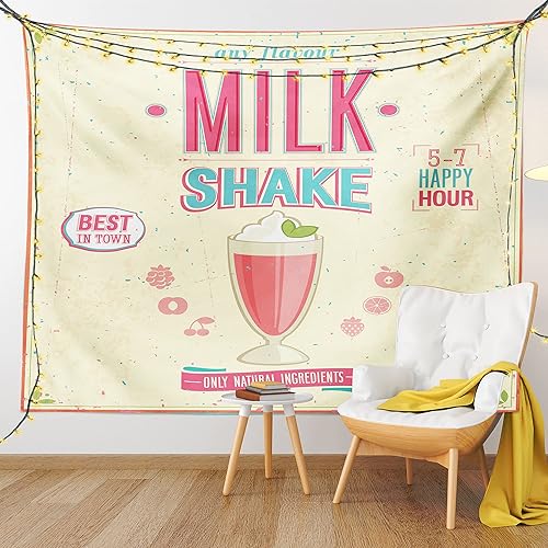 Miniatura 29 de Lunarable Tapiz de rapero, astronauta con un boombox retro para escuchar música en el espacio, impresión de audio de tira cómica, decoración de tela