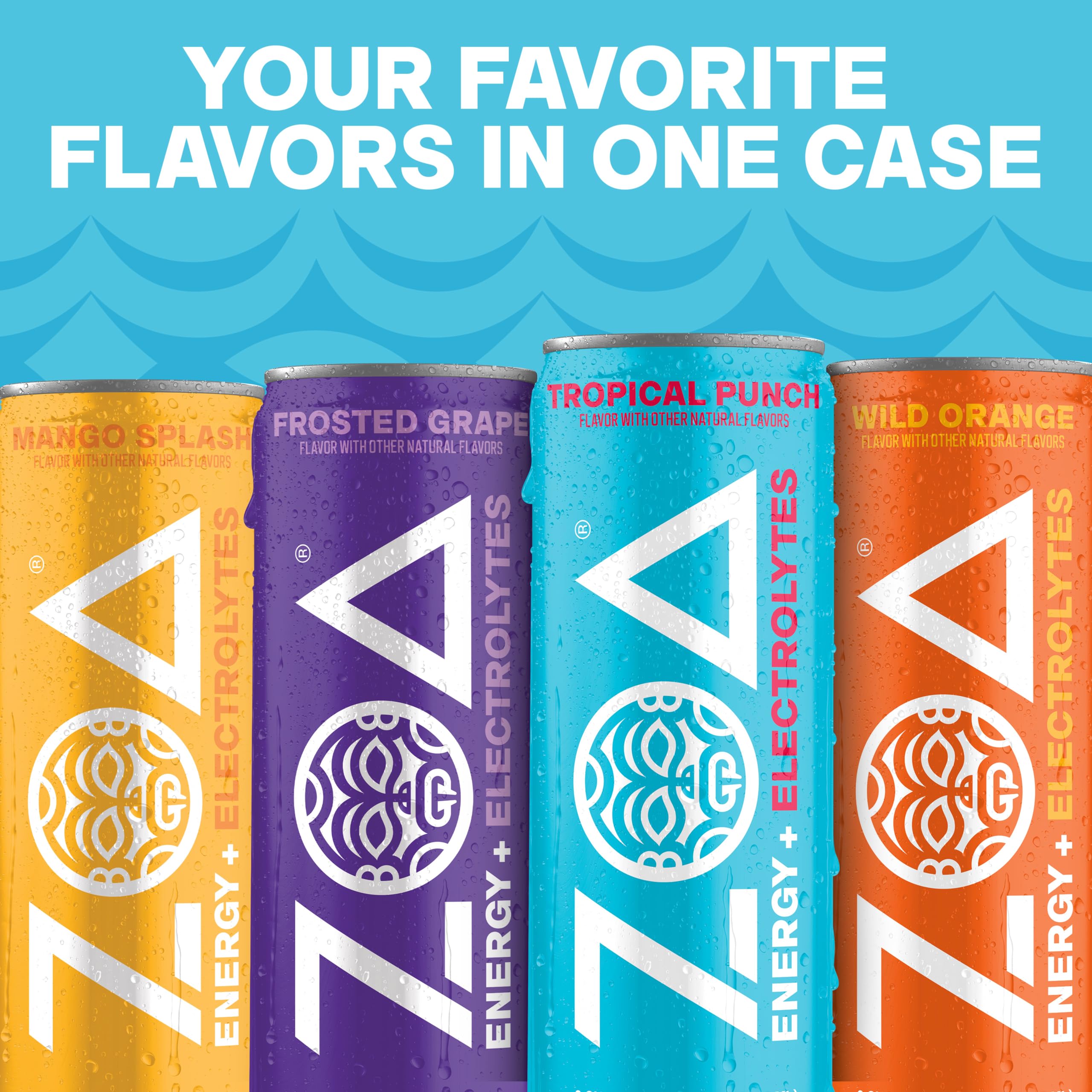 Amazon.com: ZOA Zero Sugar Energy Drink, Fan Favorite Variety Pack