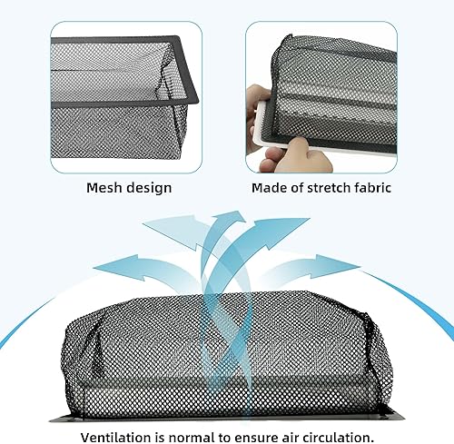 Miniatura 10 de Trampa para cubierta de registro de piso, pantalla de cubierta de ventilación de aire para el hogar, 6 piezas (4 x 12 pulgadas)