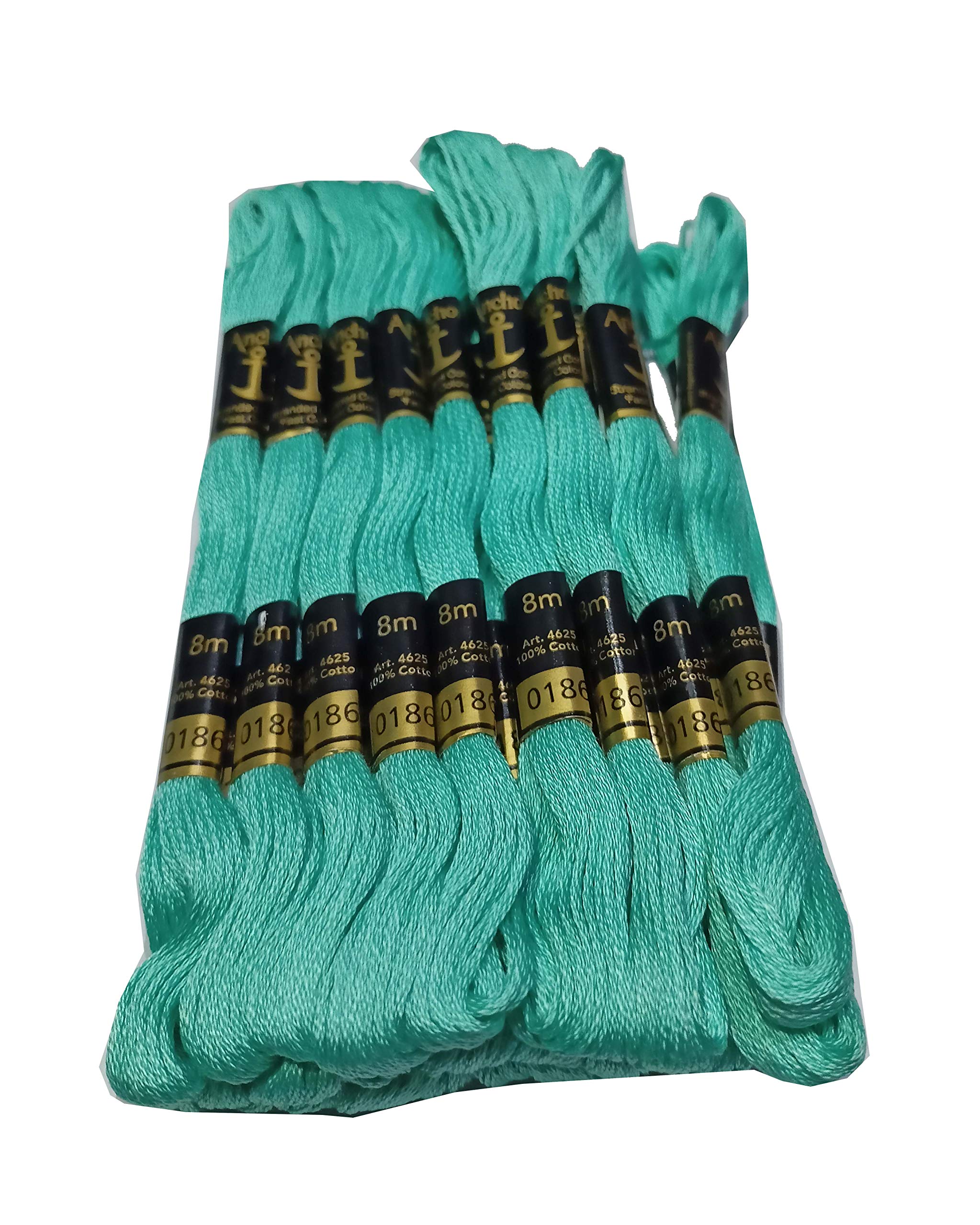 Abn Exports Shade 24 Anchor Hand Embroidery Cross Stitch Floss Thread Sewing Skeins Yarn Dn No. 186