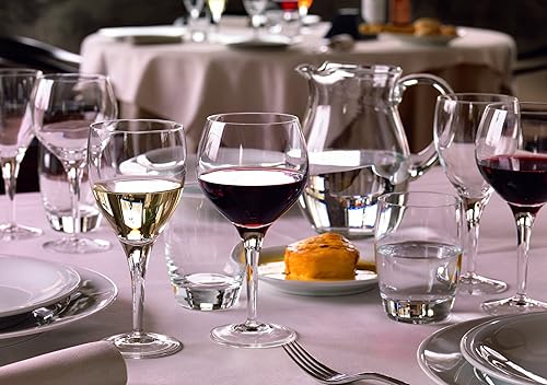 Miniatura 3 de Luigi Bormioli Juego de 4 copas de vino de obra maestra de Michelangelo, 8 onzas.