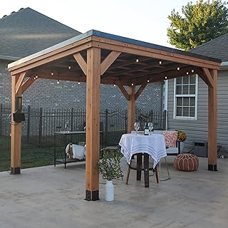 10 Big Gazebo Ideas for Large Backyards and Events 65 Backyard Discovery Arcadia 12' x 9.5' Cedar Wood Outdoor Gazebo Pavilion...
