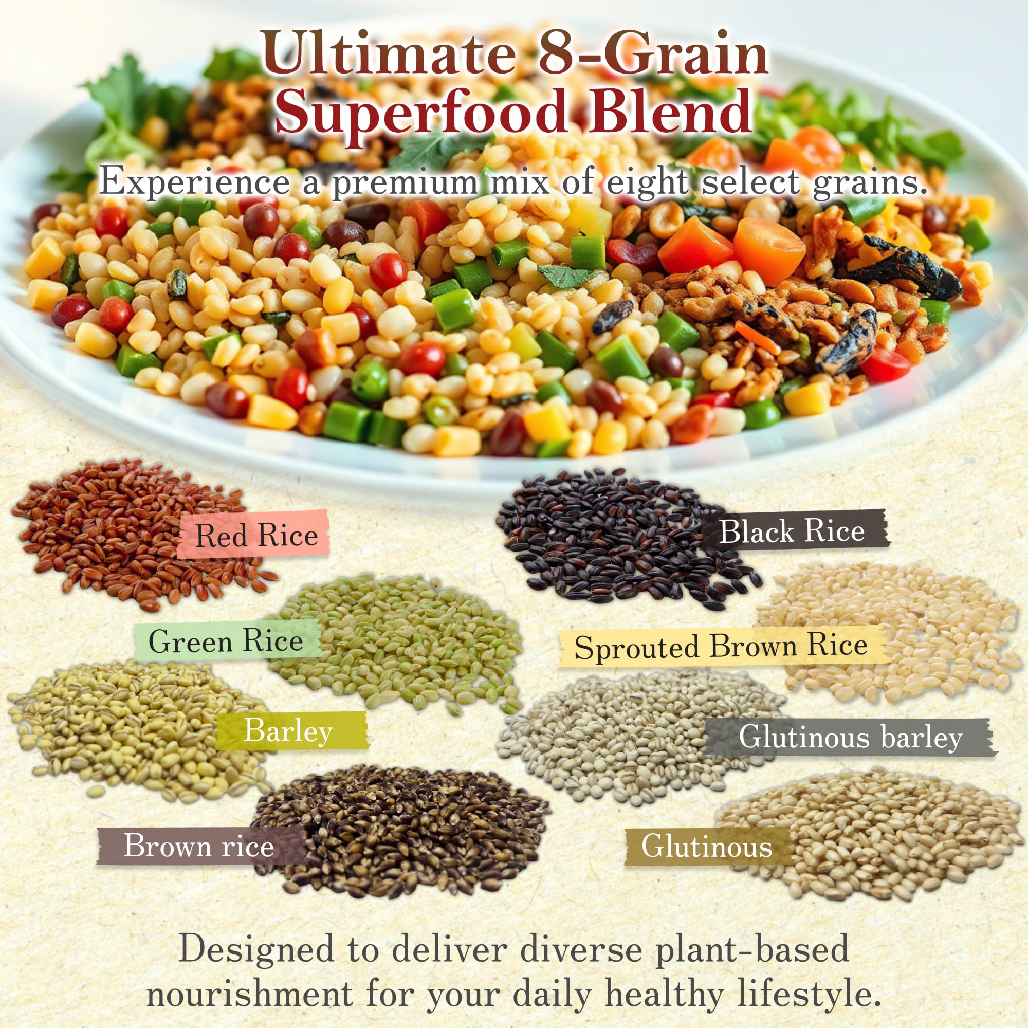 Amazon.com : Multigrain rice 2.2 lbs from Kumamoto, Japan