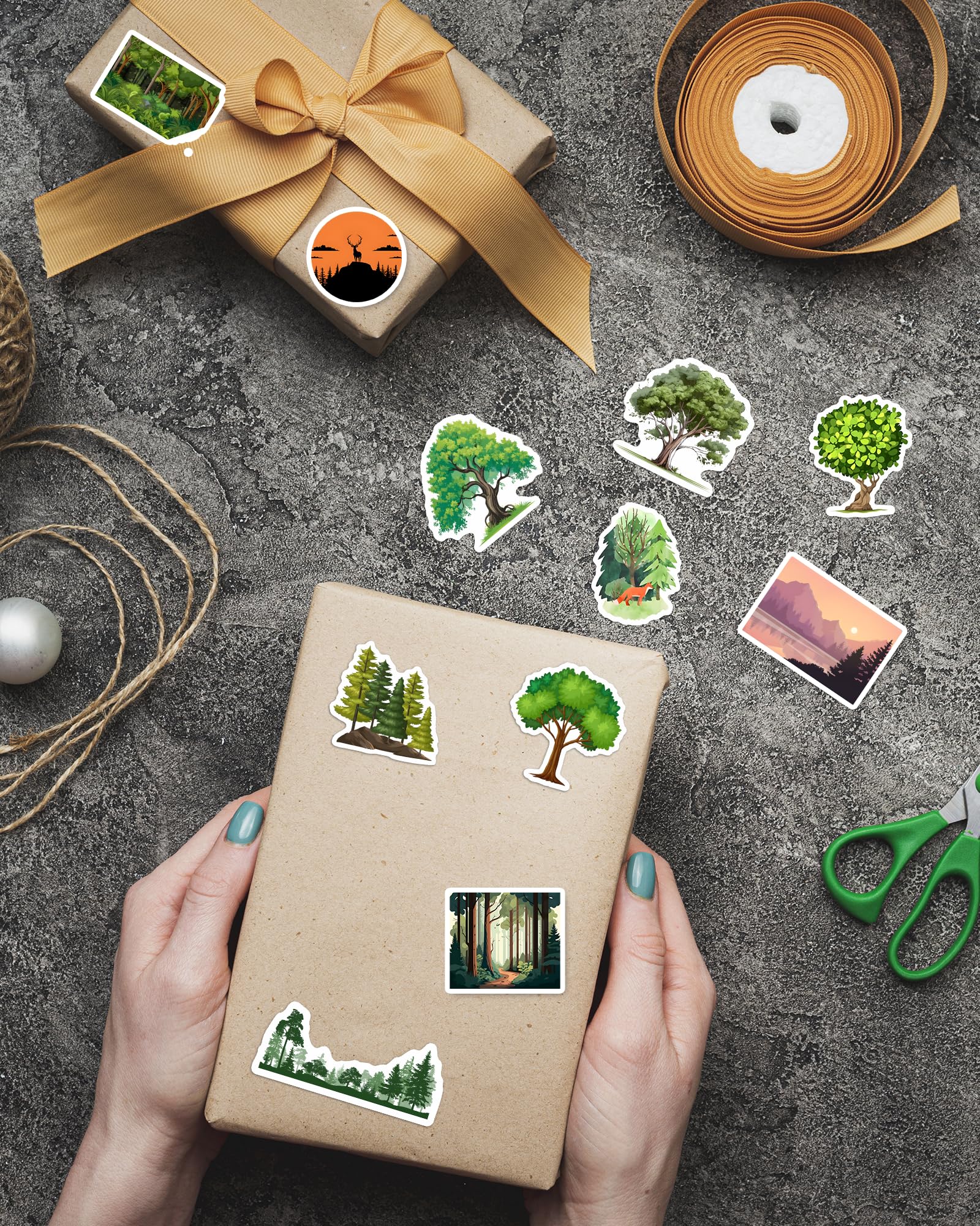 50PCS Forest Lemorni Stickers Pack – Waterproof, Removable, Fun Decals For Laptops, Journals, DIY Crafts - View #11