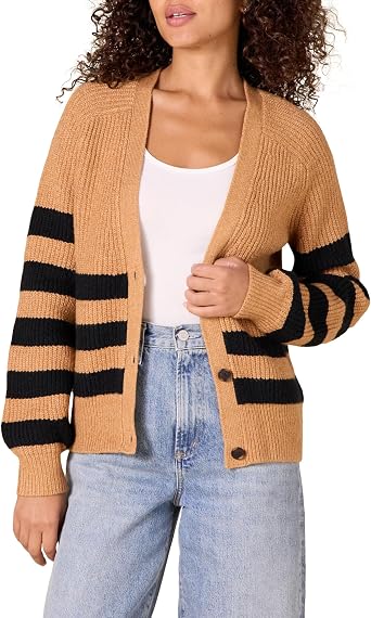 Amazon Essentials Women's Soft Touch Ribbed Chunky Knit Cardigan