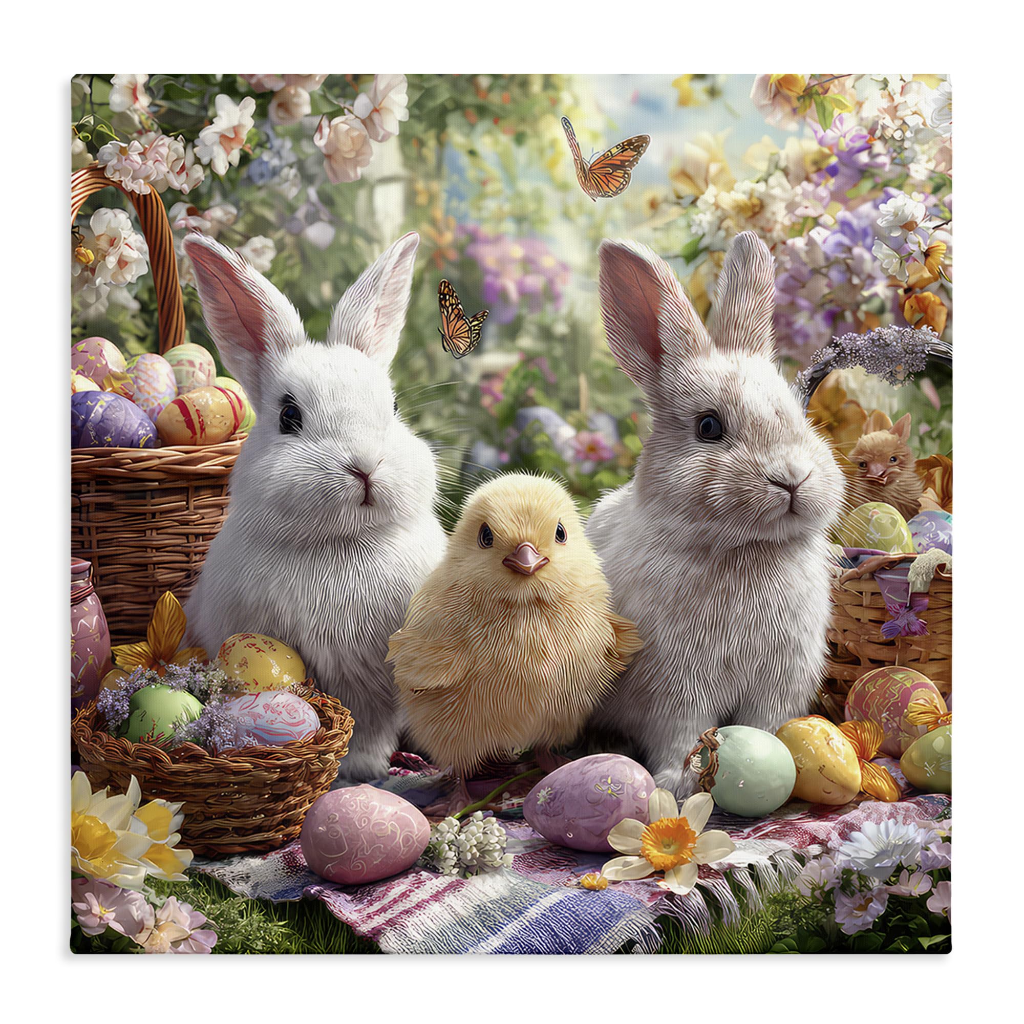 Stupell Industries Unframed 'Easter Animals & Eggs'| Canvas Art