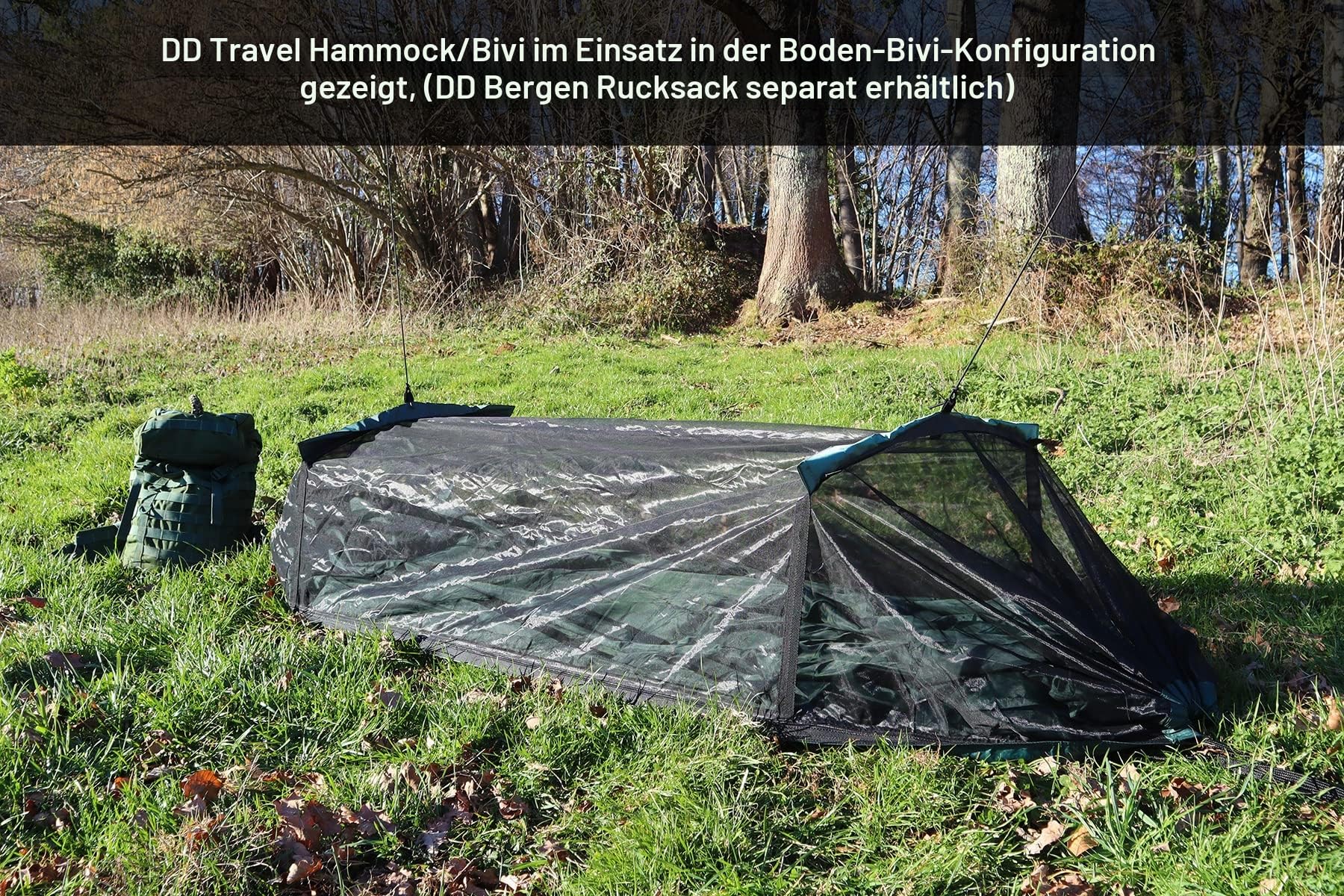 DD Travel Hängematte/Zelt Bivi – Vielseitig, kompakt Hängematte oder Zelt Bivi