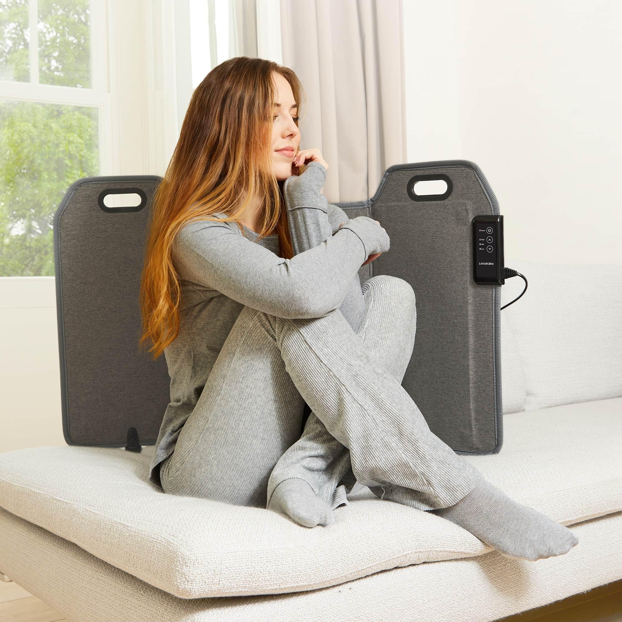 Heating Panel - Pannello Riscaldante Pieghevole - Riscaldamento Elettrico Portatile - Calore Gambe Ufficio Divano - Termoterapia Grande Formato - 3 Temperature Regolabili – Inverno Casa Comfort