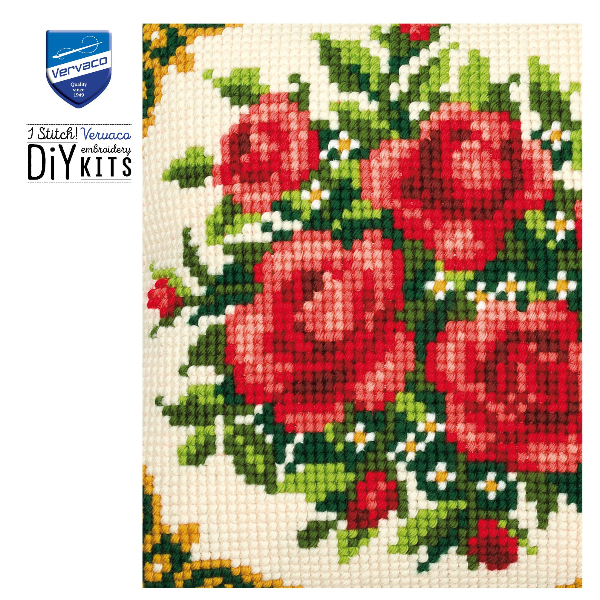 Vervaco Punto De Cruz Kit Cojin Decorativo Gatitos Jugando Manualidades Adultos Decoracion Bordar Kit Principiantes Completo DIY Bordado Creativo Regalo ca. 40x40 cm Cross Stitch Embroidery