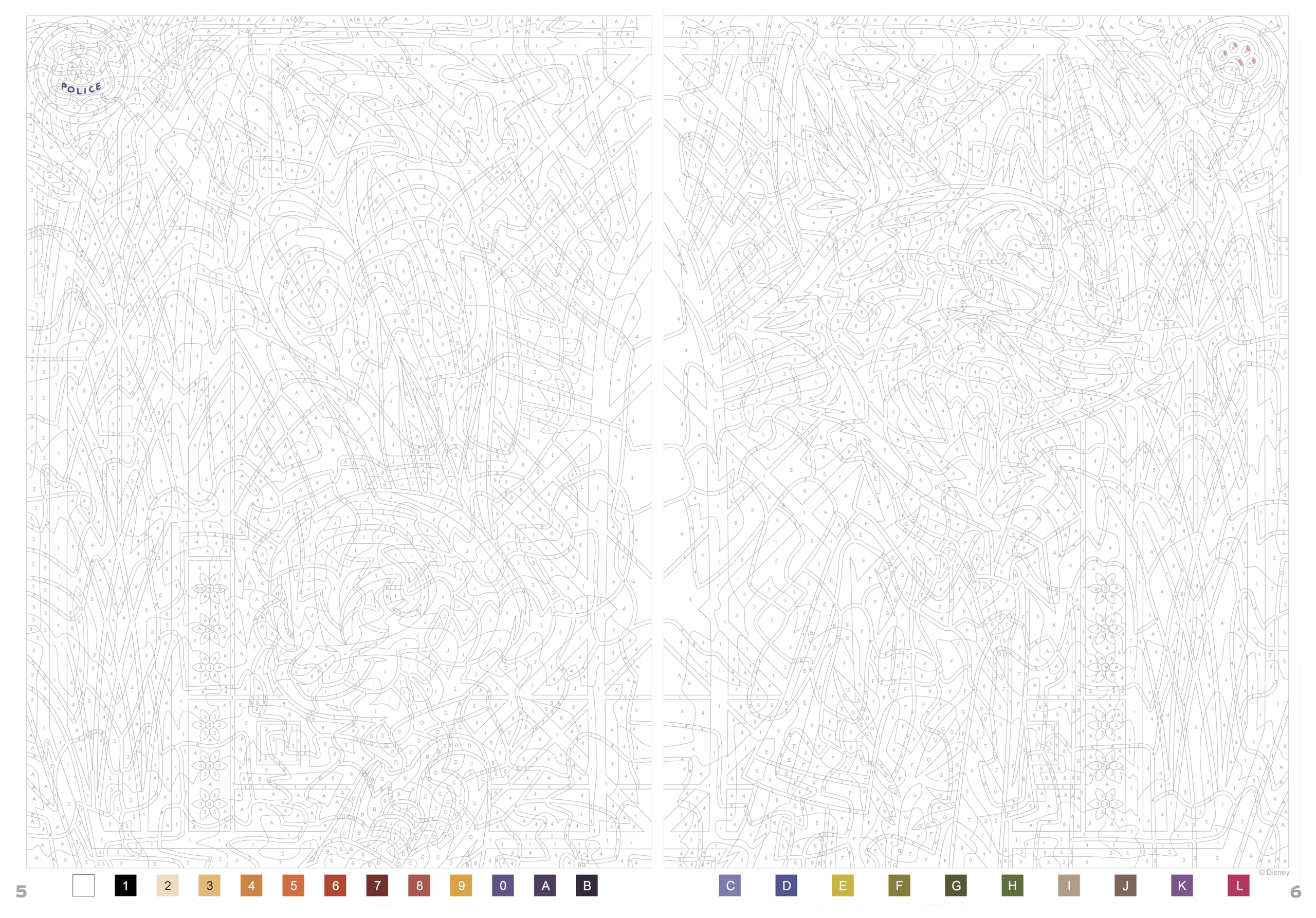 Coloriages mystères Disney - Vitraux Tome 2