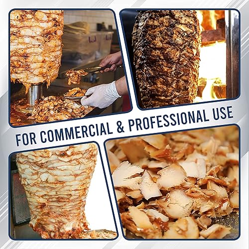 Miniatura 8 de Cortadora de carne eléctrica Kebab Cuchillo eléctrico Kebab Cortadora de carne eléctrica con 2 cuchillas para cortar Shawarma Doner Kebab - Negro