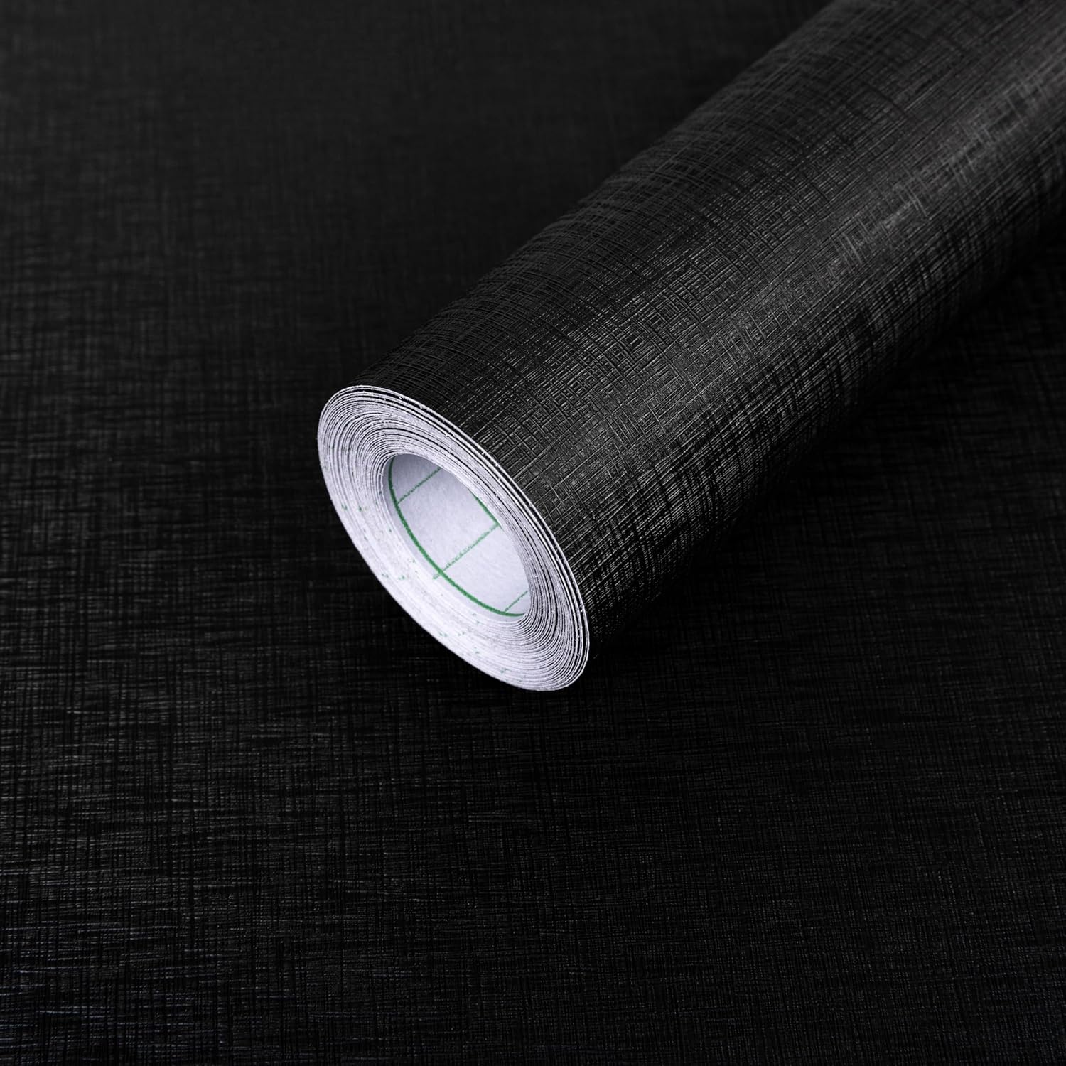 Decoroom Matte Black Contact Paper Peel and Stick, Vinyl Wrap Black Wallpaper for Bedroom, Removable Self-Adhesive Black Contact Paper Decorative for Cabinets and Drawers 15.7"x394"