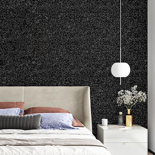 Miniatura 32 de WESTICK Papel adhesivo dorado con purpurina para paredes, papel tapiz extraíble con purpurina dorada para pegar y despegar, papel tapiz brillante