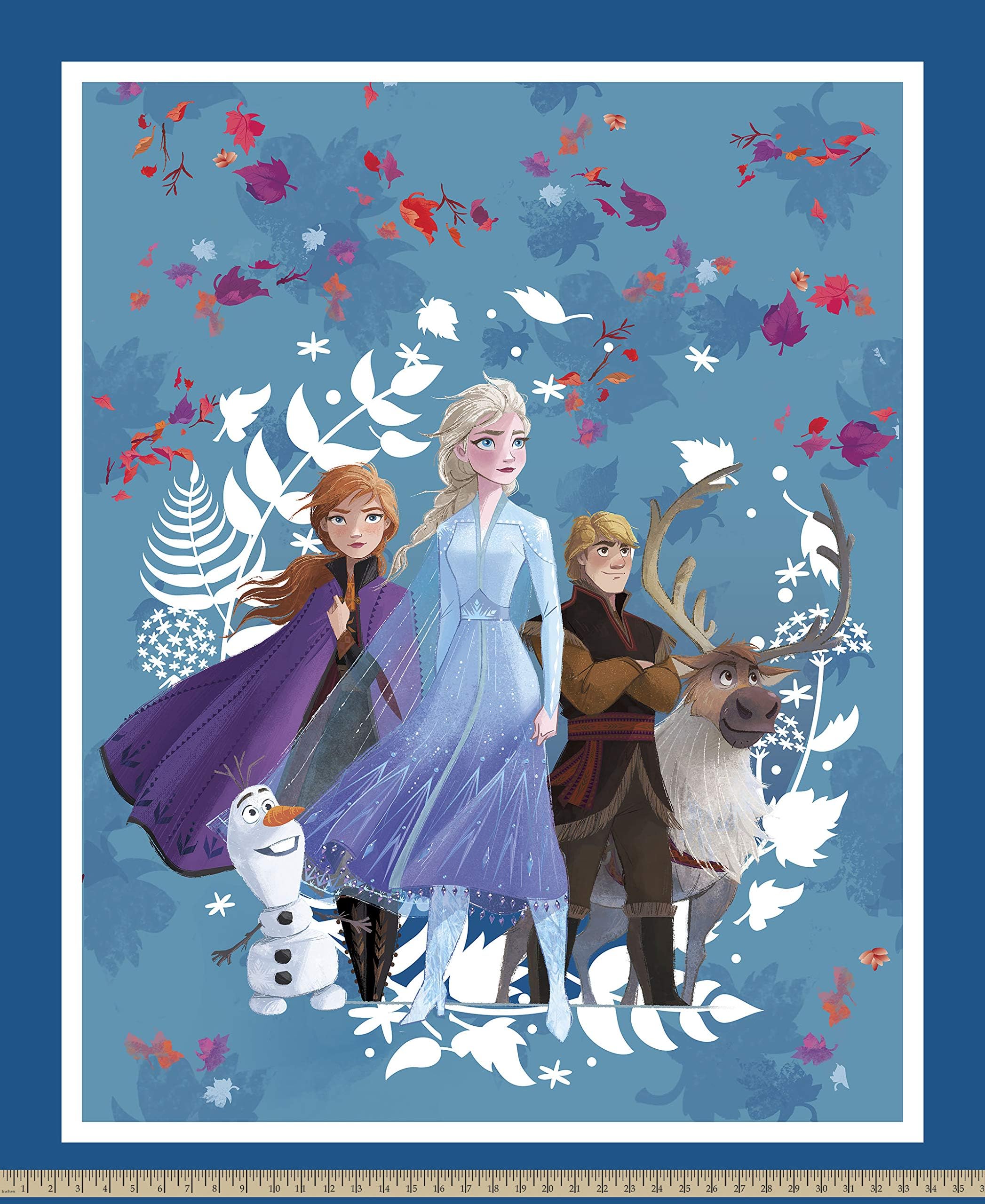 Disney Frozen 2 Friends Forever Panel Fabric by The Yard, Multi