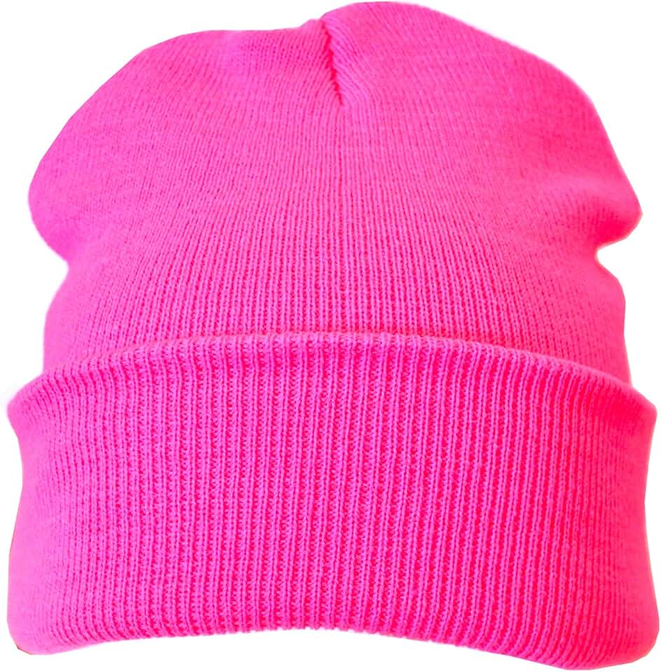Amazon.co.uk Pink Beanie Hat