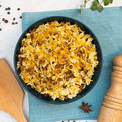 Miniatura 5 de Jamie Geller Mujadara Lentil Pilaf Mix Paquete de 2, bolsa de 5 oz (142 g) OU KOSHER PAREVE Condimentos para arroz y otros granos