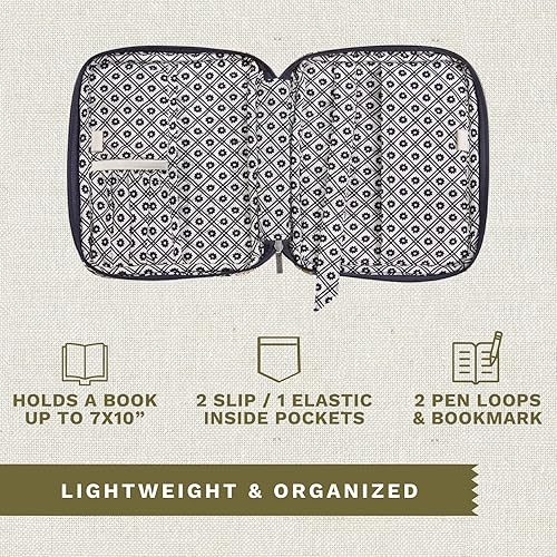 Miniatura 34 de Bella Taylor Funda acolchada para la Biblia para mujer, estuche grande para la Biblia de estudio, parche primitivo