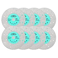 Vista 9 de Disco de molienda de losa de roca - Disco de corte de vidrio de 4.5 pulgadas, 5 unidades, amoladora angular de diamante para disco de corte