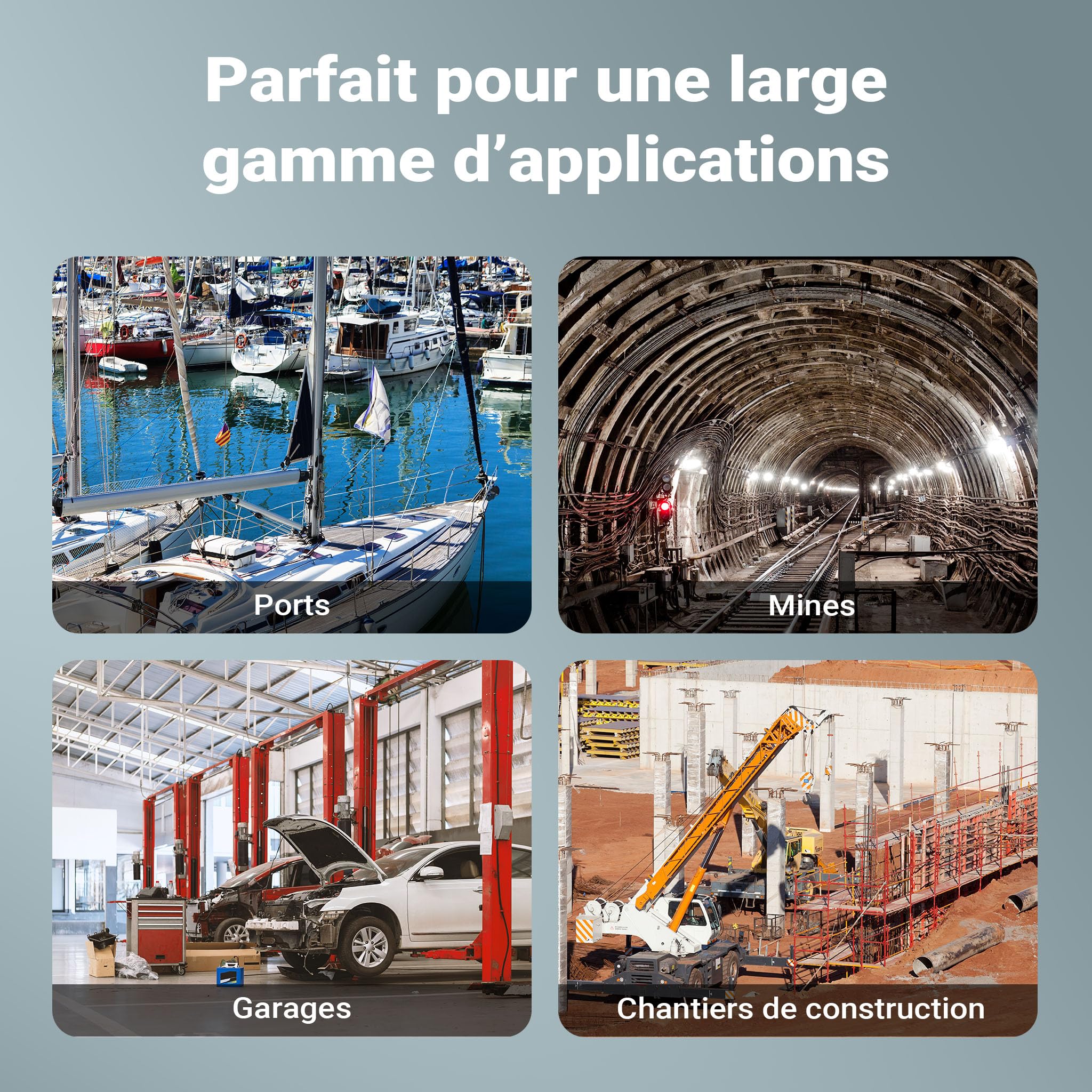 Wiltec Palan à chaîne manuel V21-0.25 ultraléger et compact – Capacité de levage 0,25 t – Hauteur de levage 3 m – Chaîne 3 m – Palan mécanique de levage pour atelier
