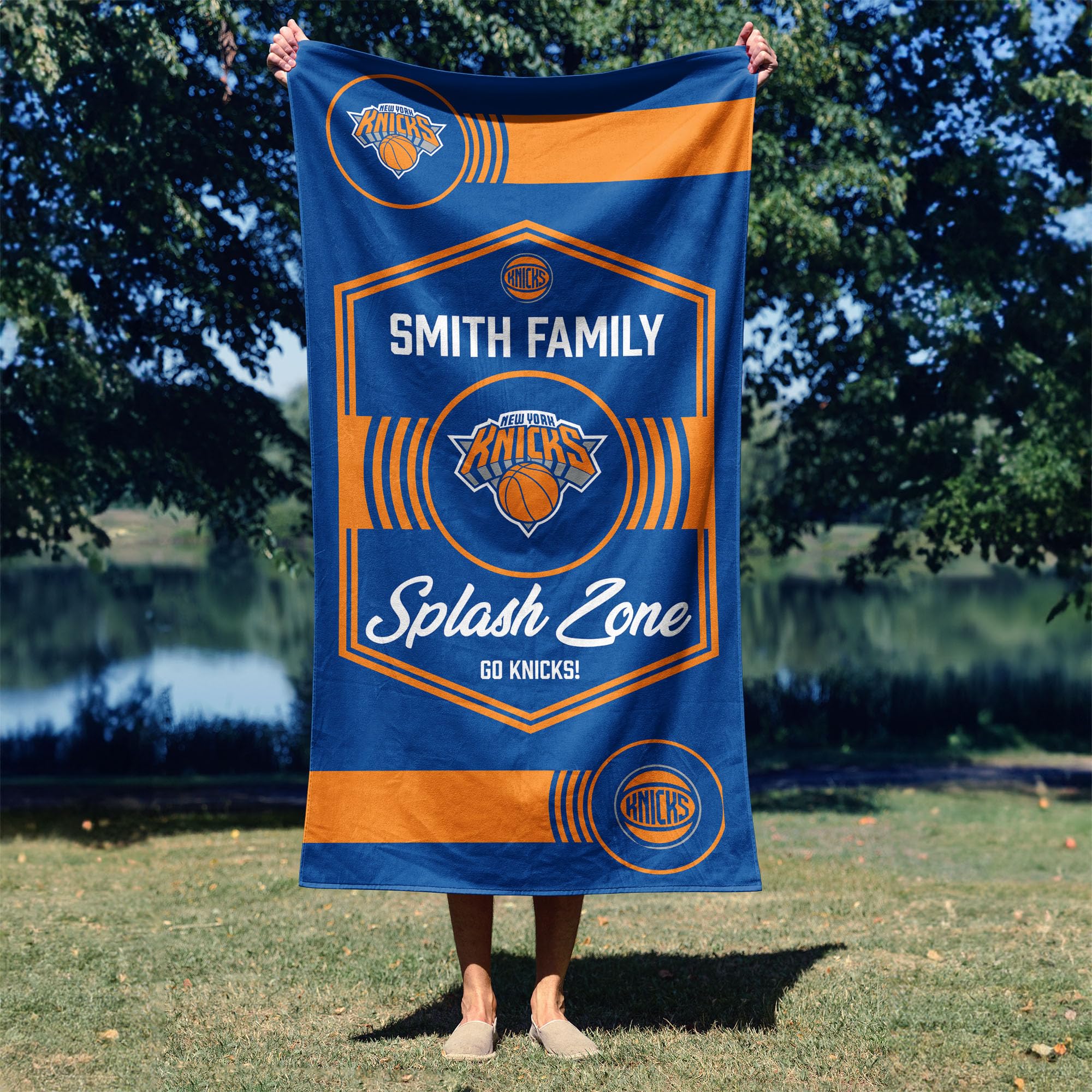Northwest NBA New York Knicks, Dominion, personalisiertes Strandtuch, 76,2 x 152,4 cm