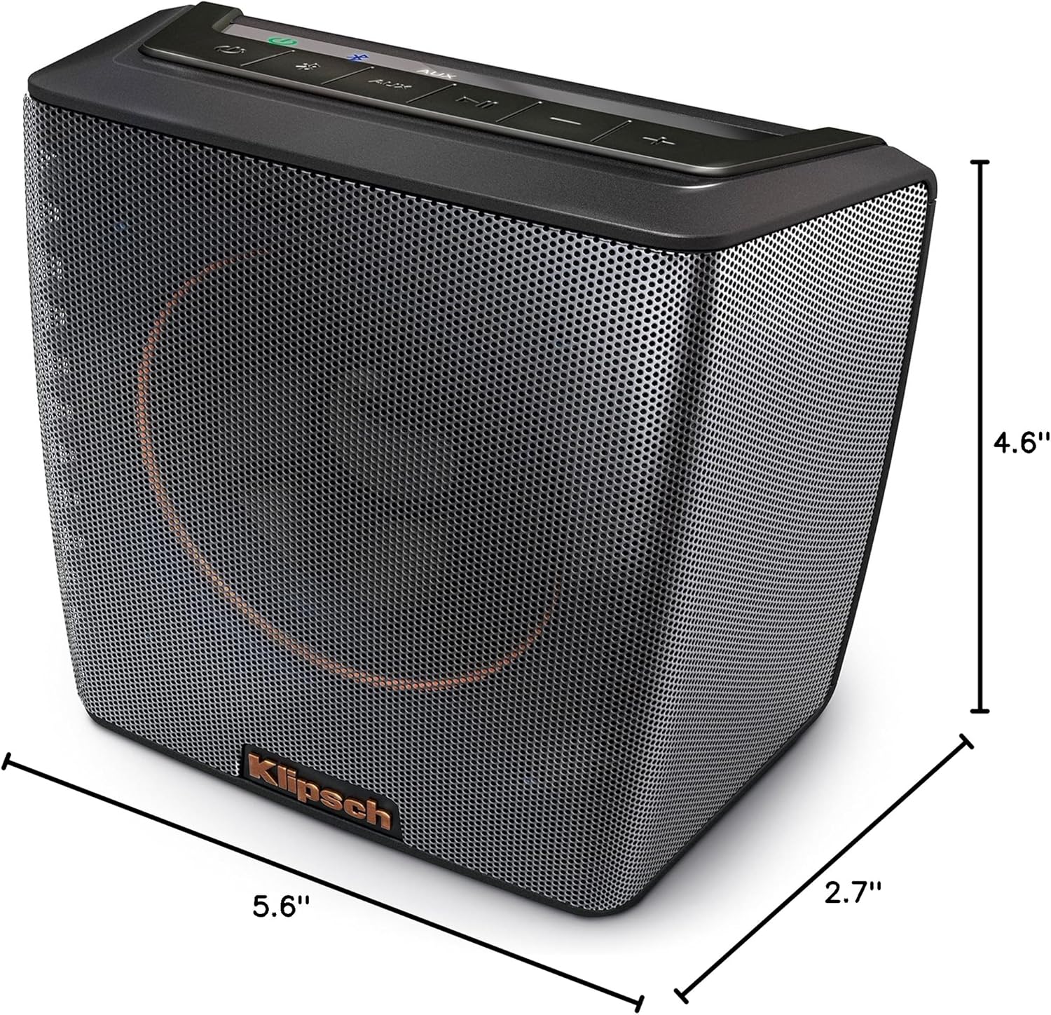 Klipsch Groove Portable Wireless Bluetooth Speaker with Long-Lasting Battery Life and Highly-Rated Bluetooth Connection (Black)