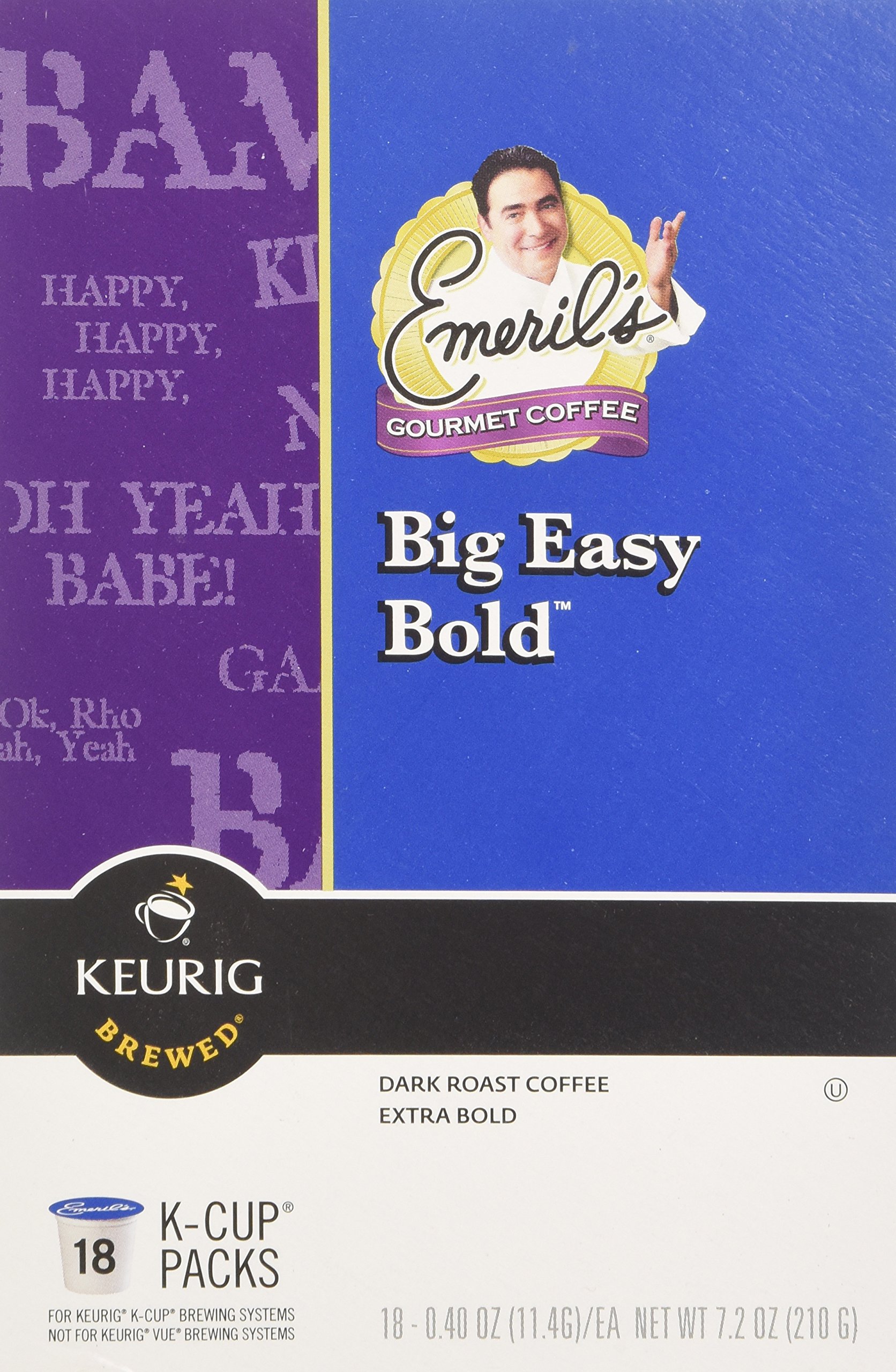 Amazon.com: Keurig Emeril's Big Easy Bold K-Cups, 18 Ct. : Grocery &  Gourmet Food
